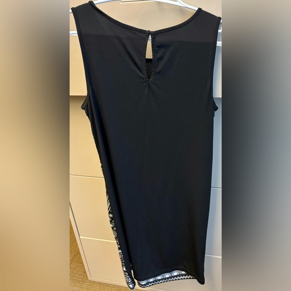 Banana Republic Black and White Patterned sleeveless stretchy Dress size Small - Picture 5 of 8